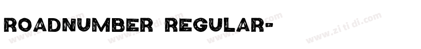 RoadNumber Regular字体转换